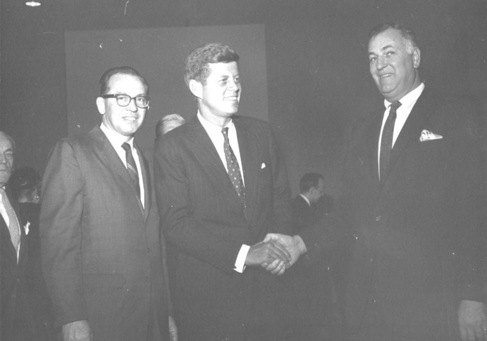 John F. Kennedy und Sands-President Jack Entratter