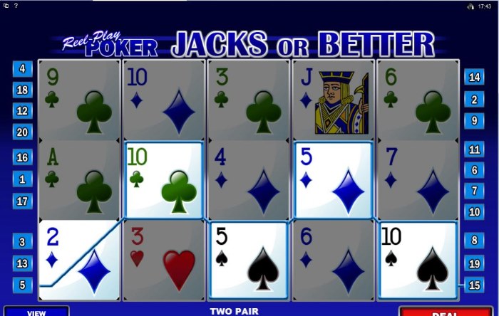 Reel Play Poker Auszahlungsquote
