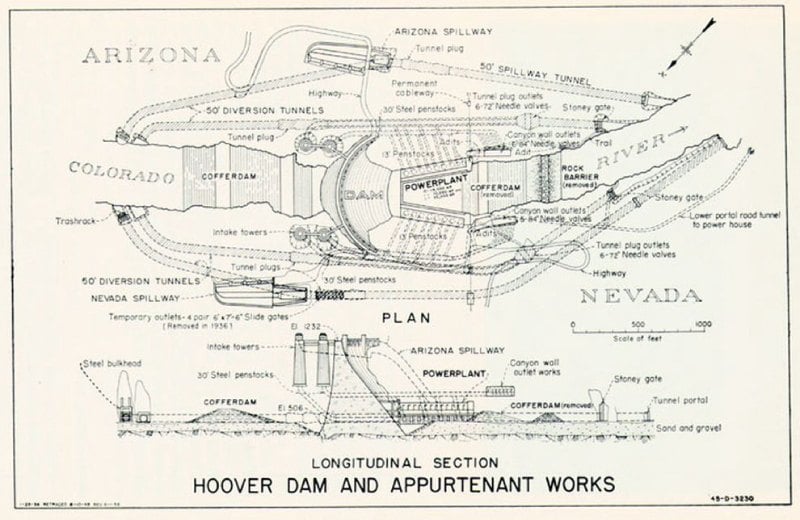 Bauarbeiten am Hoover-Damm