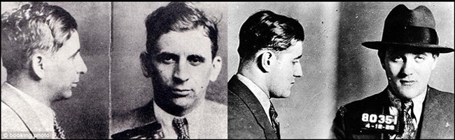 Meyer Lansky (links) und Bugsy Siegel (rechts)