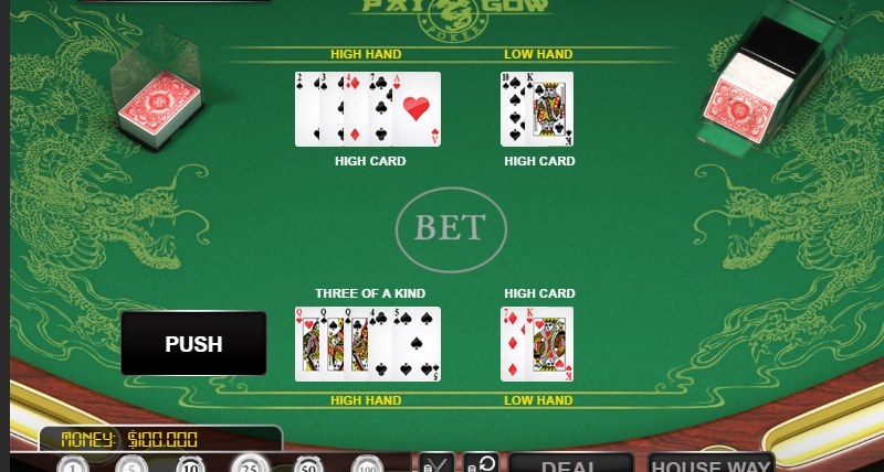 Spielverlauf Gratis Pai Gow