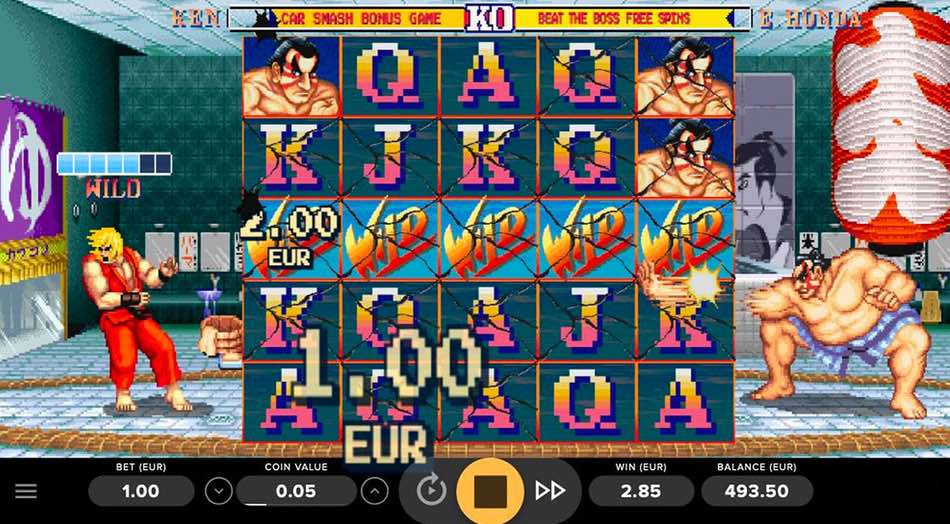 Street Fighter 2 Slot Beat the Boss