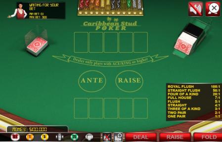 Gratis Caribbean Stud Poker spielen