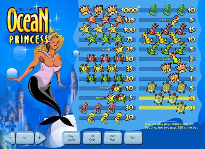 Ocean Princess Auszahlungsquote