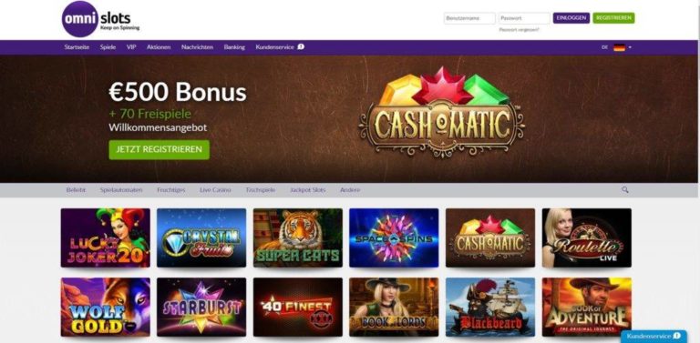 Omnislots Casino – unsere Bewertung vom Bonus und Spielen