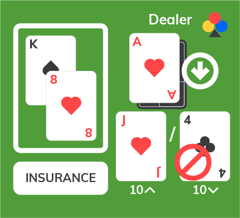 Blackjack Spielzuege Surrender Insurance