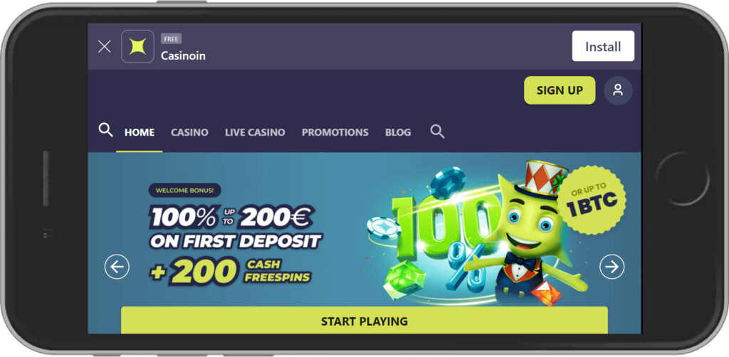 Casinoin Casino Mobile