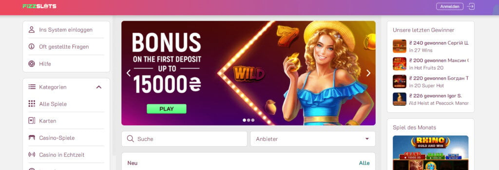 FizzSlots Bonus