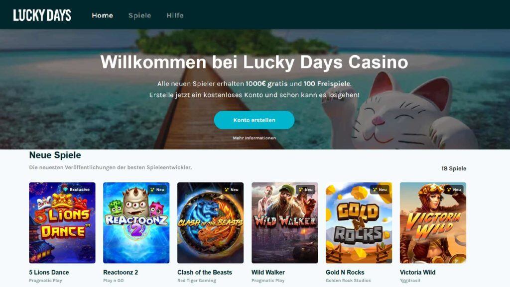 Lucky Days Casinolobby