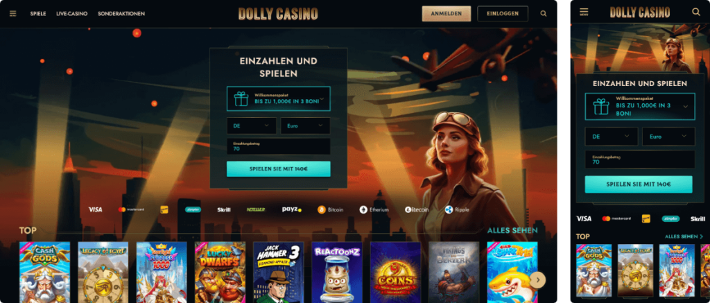 dolly casino desktop und mobile