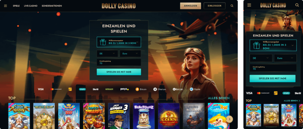 dolly casino desktop und mobile