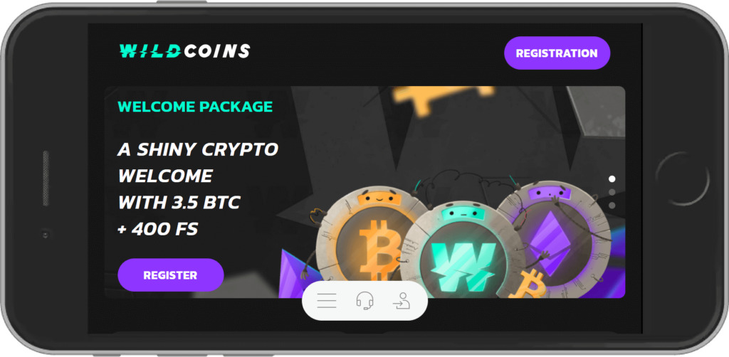 Wildcoins Casino Mobile