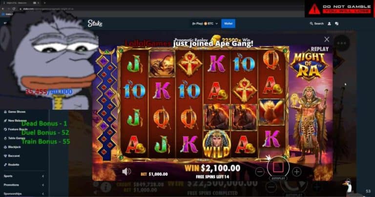 22 Millionen USD Max-Win: Twitch-Streamer kassiert am Might of Ra exorbitant hoch