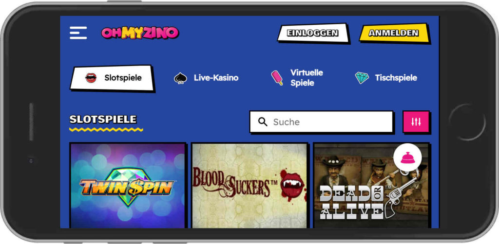 Ohmyzino Casino Mobile