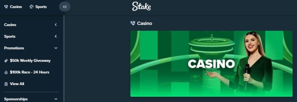 Stake Casino Desktop