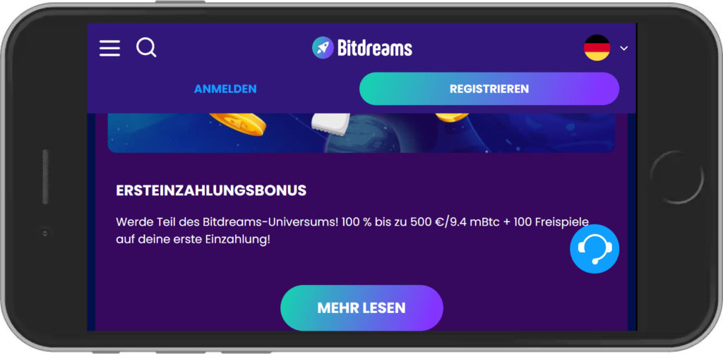 Bitdreams Casino Mobile