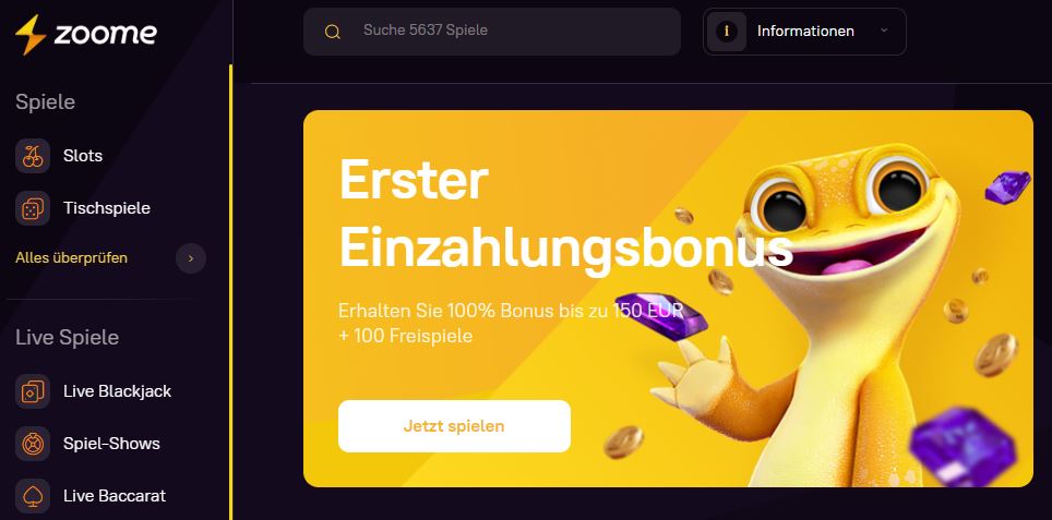 Zoome Casino Erfahrungen 2024 | Bewertung | CasinoSpielen