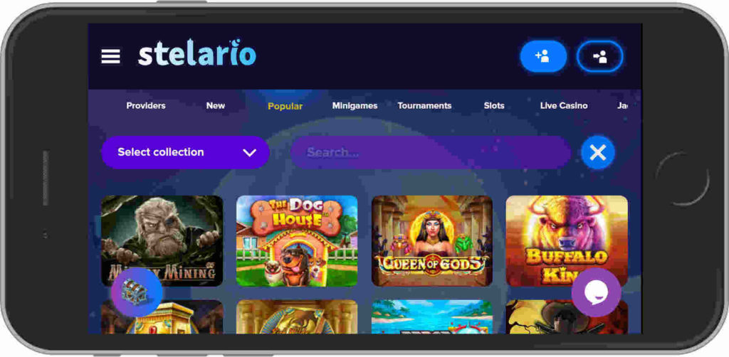 Stelario Casino Mobile