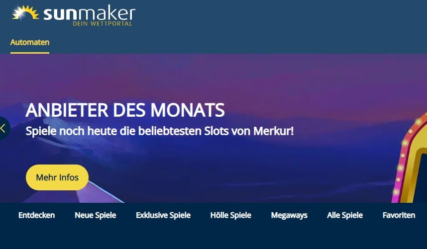 Sunmaker Casino Desktop