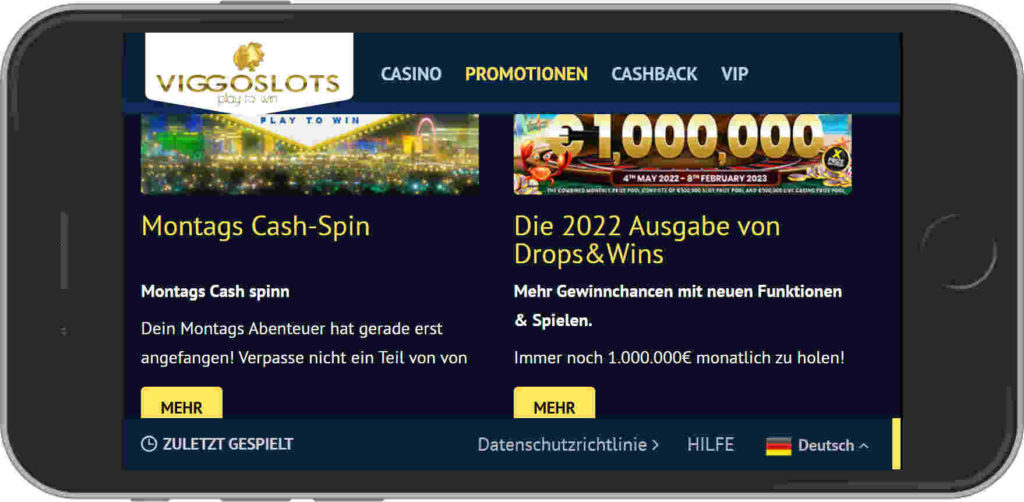 ViggoSlots Casino Mobile