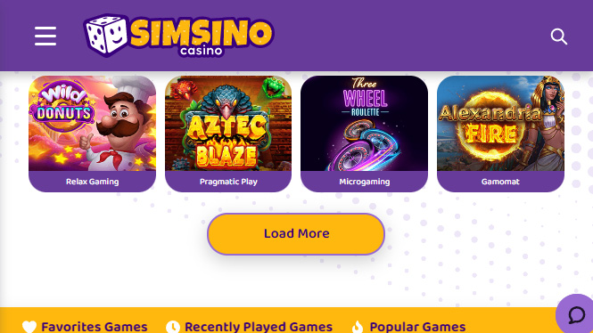 Simsino Mobile Casino