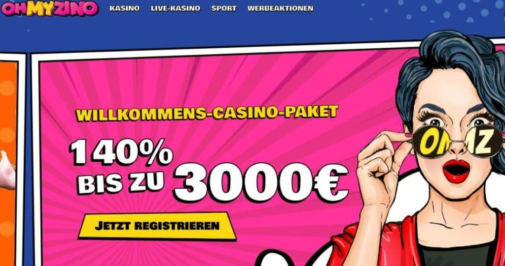 Ohmyzino Casino Desktop
