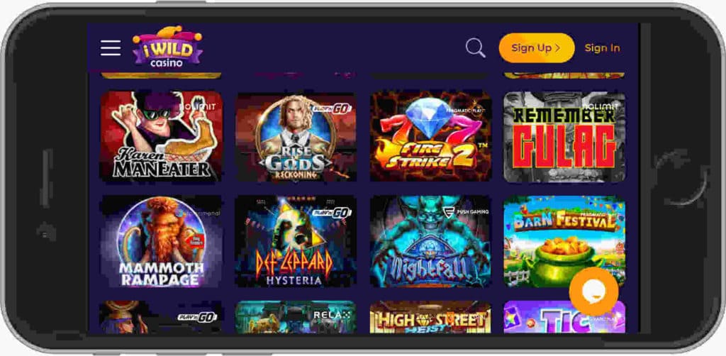 iWild Casino Mobile