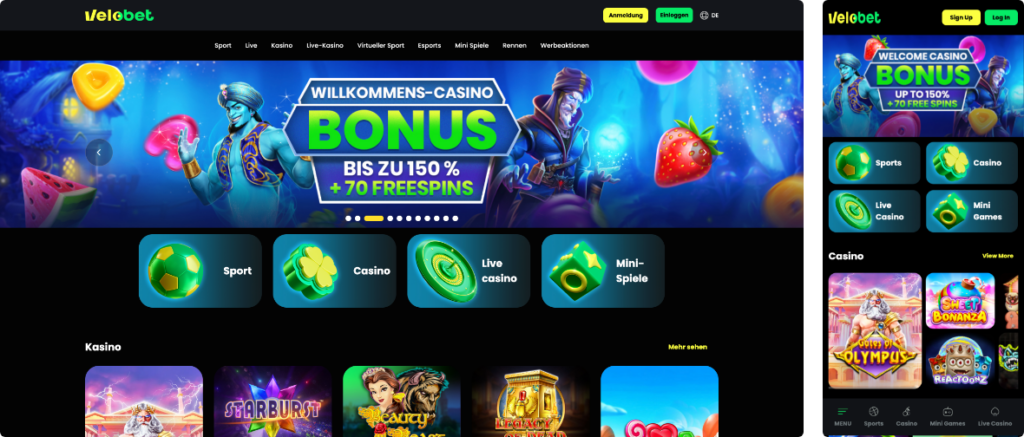 velobet casino desktop und mobile